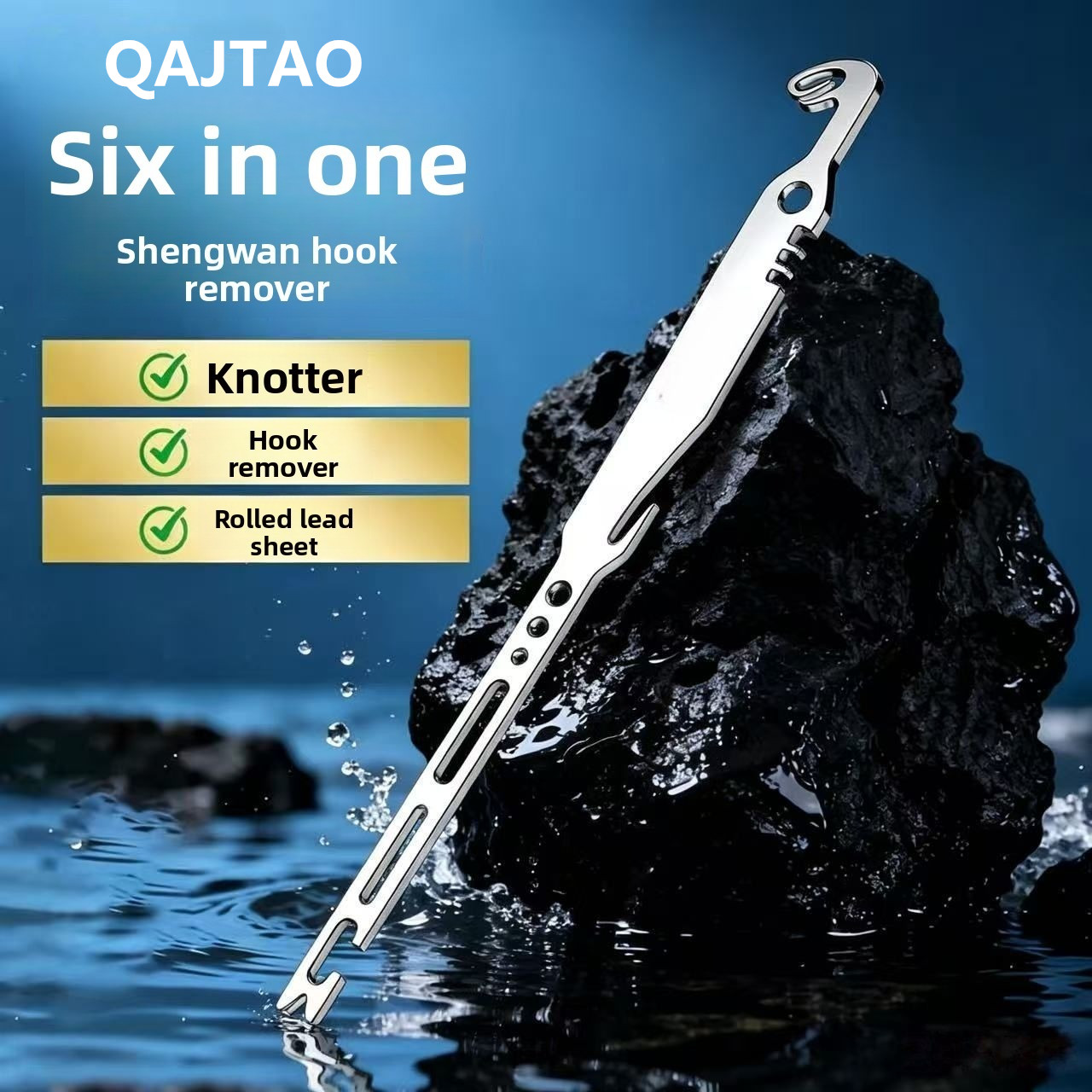QAJTAO 4 Pieces 6-in-1 Stainle - Fishing Hook Remover recension och pris